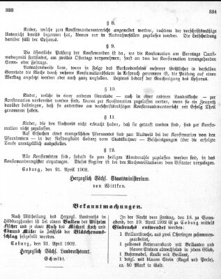Regierungs-Blatt für das Herzogtum Coburg (Coburger Regierungs-Blatt) Samstag 26. April 1902