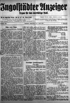 Ingolstädter Anzeiger Donnerstag 5. Juni 1924