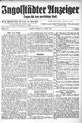 Ingolstädter Anzeiger Dienstag 7. Oktober 1924