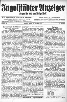 Ingolstädter Anzeiger Samstag 18. Oktober 1924