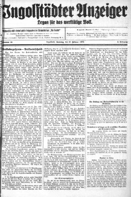 Ingolstädter Anzeiger Samstag 13. Februar 1926