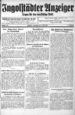 Ingolstädter Anzeiger Donnerstag 12. Mai 1927
