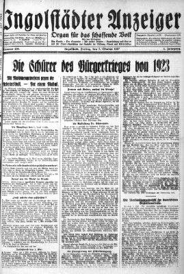 Ingolstädter Anzeiger Freitag 7. Oktober 1927