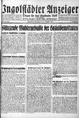 Ingolstädter Anzeiger Dienstag 11. Oktober 1927