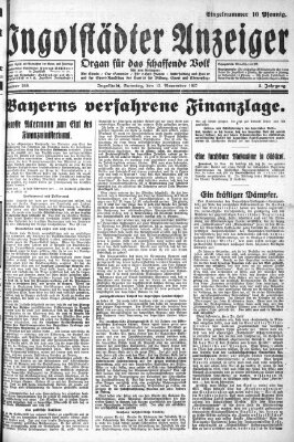 Ingolstädter Anzeiger Samstag 12. November 1927