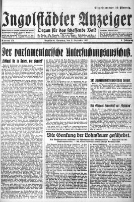 Ingolstädter Anzeiger Samstag 3. Dezember 1927