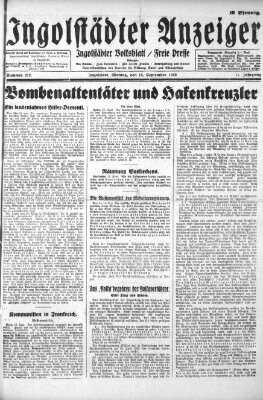 Ingolstädter Anzeiger Montag 16. September 1929
