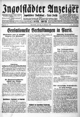 Ingolstädter Anzeiger Freitag 3. Januar 1930