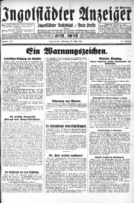 Ingolstädter Anzeiger Dienstag 27. Mai 1930