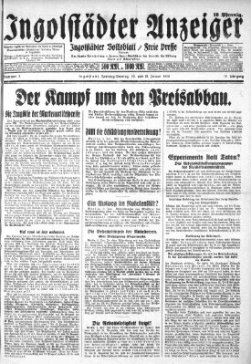 Ingolstädter Anzeiger Sonntag 11. Januar 1931