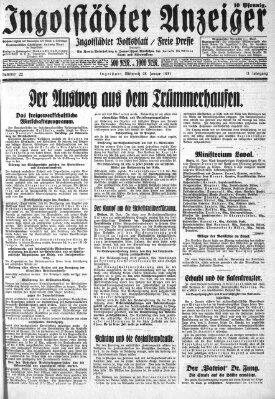 Ingolstädter Anzeiger Mittwoch 28. Januar 1931