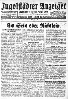 Ingolstädter Anzeiger Mittwoch 11. Februar 1931