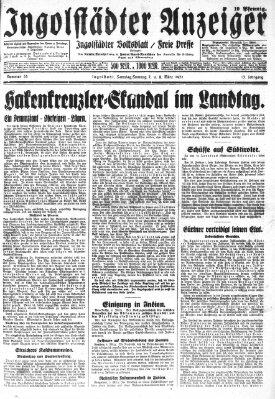 Ingolstädter Anzeiger Samstag 7. März 1931