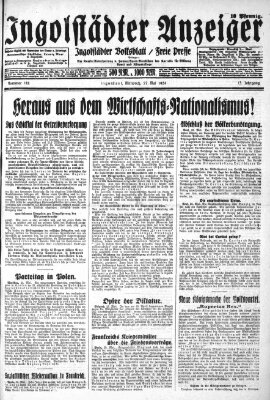 Ingolstädter Anzeiger Mittwoch 27. Mai 1931