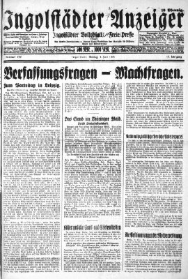 Ingolstädter Anzeiger Montag 1. Juni 1931