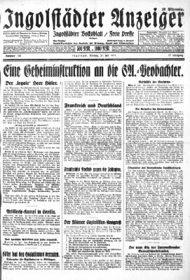 Ingolstädter Anzeiger Montag 27. Juli 1931