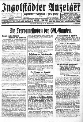 Ingolstädter Anzeiger Dienstag 25. August 1931