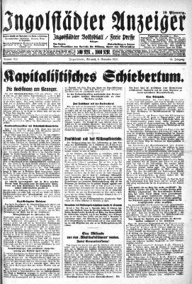Ingolstädter Anzeiger Mittwoch 4. November 1931
