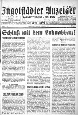 Ingolstädter Anzeiger Donnerstag 5. November 1931