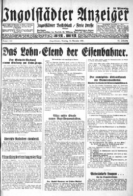 Ingolstädter Anzeiger Dienstag 10. November 1931