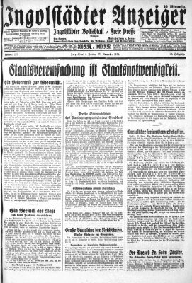 Ingolstädter Anzeiger Freitag 27. November 1931