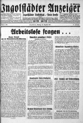 Ingolstädter Anzeiger Dienstag 15. Dezember 1931