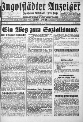 Ingolstädter Anzeiger Montag 28. Dezember 1931