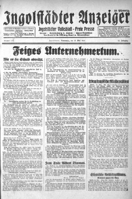 Ingolstädter Anzeiger Donnerstag 12. Mai 1932