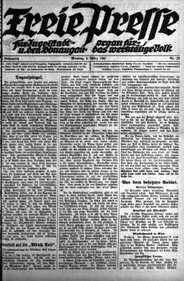 Freie Presse für Ingolstadt u. den Donaugau (Ingolstädter Anzeiger) Montag 5. März 1923