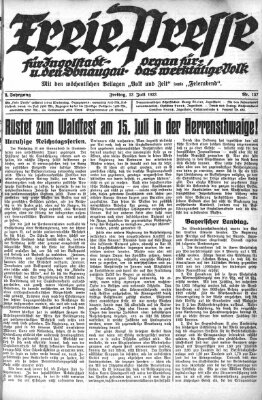 Freie Presse für Ingolstadt u. den Donaugau (Ingolstädter Anzeiger) Freitag 13. Juli 1923