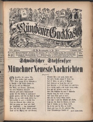 Münchner Guckkasten Samstag 3. November 1888