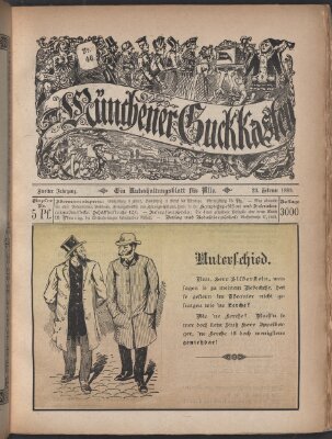Münchner Guckkasten Samstag 23. Februar 1889