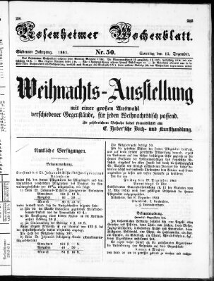 Rosenheimer Wochenblatt (Rosenheimer Anzeiger)