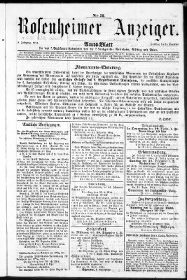 Rosenheimer Anzeiger Sonntag 25. Dezember 1864