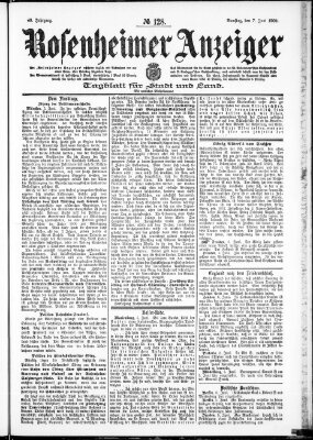Rosenheimer Anzeiger Samstag 7. Juni 1902