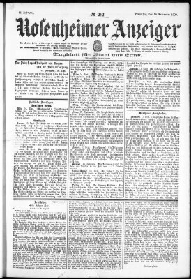 Rosenheimer Anzeiger Donnerstag 18. September 1902