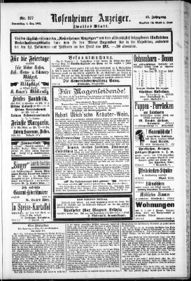 Rosenheimer Anzeiger Donnerstag 4. Dezember 1902