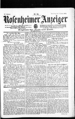 Rosenheimer Anzeiger Donnerstag 18. Februar 1904