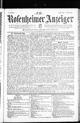 Rosenheimer Anzeiger Freitag 7. Oktober 1904