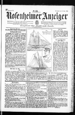 Rosenheimer Anzeiger Mittwoch 17. Mai 1905