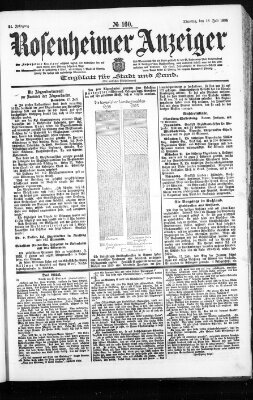 Rosenheimer Anzeiger Dienstag 18. Juli 1905