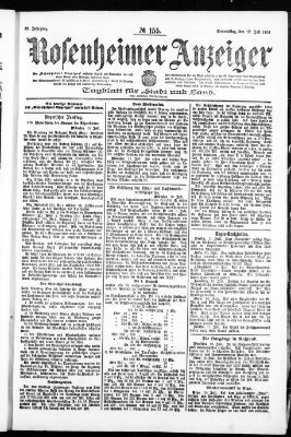 Rosenheimer Anzeiger Donnerstag 12. Juli 1906