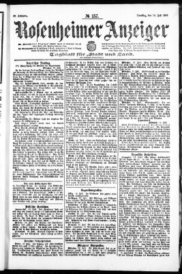 Rosenheimer Anzeiger Samstag 14. Juli 1906