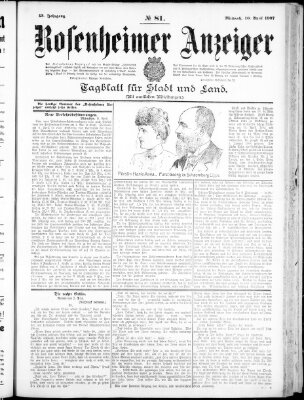 Rosenheimer Anzeiger Mittwoch 10. April 1907