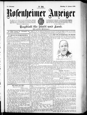 Rosenheimer Anzeiger Dienstag 21. Januar 1908