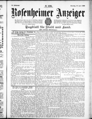 Rosenheimer Anzeiger Samstag 13. Juni 1908