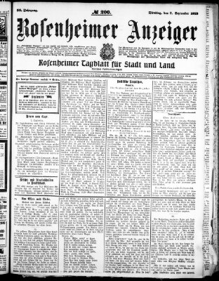 Rosenheimer Anzeiger Dienstag 3. September 1912