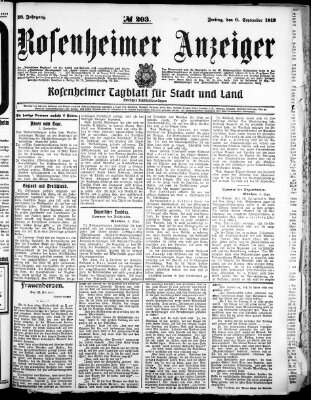 Rosenheimer Anzeiger Freitag 6. September 1912