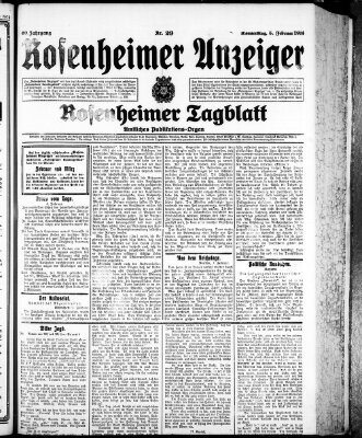 Rosenheimer Anzeiger Donnerstag 5. Februar 1914
