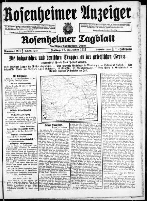 Rosenheimer Anzeiger Freitag 17. Dezember 1915